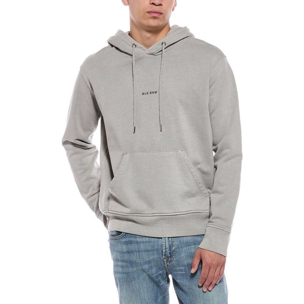 Blk Dnm Mens  Logo Hoodie, Gray